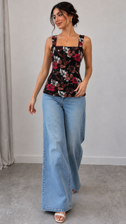 Floral Paisley Printed Cami Top | 16