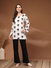 Elegant Botanical Kurti