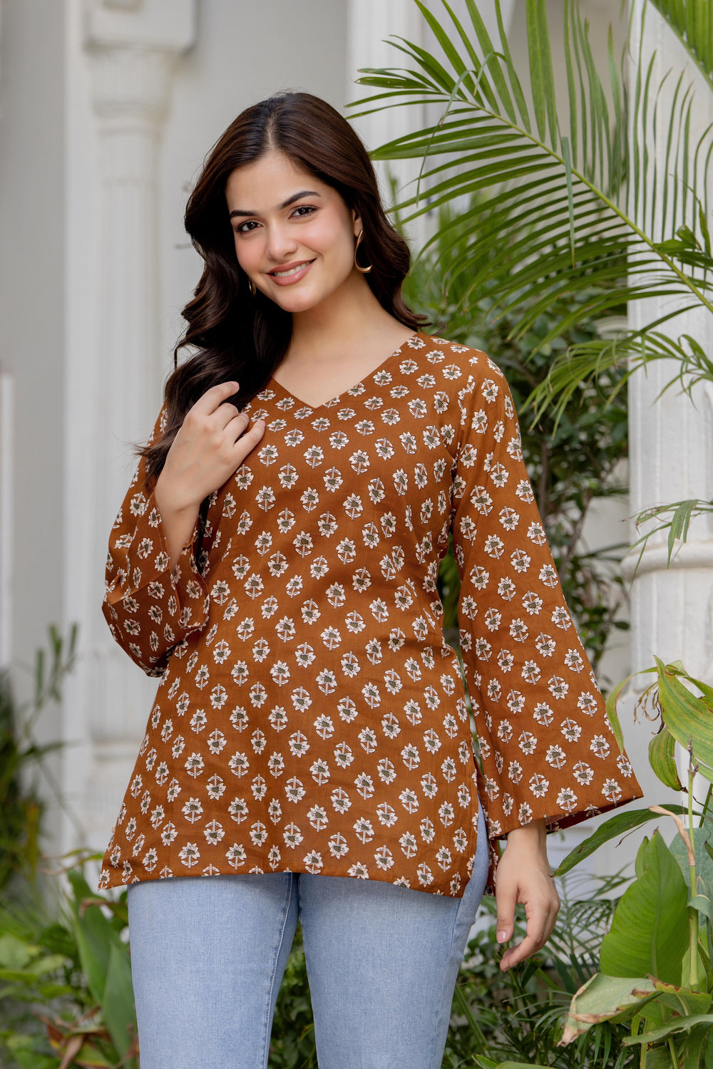 Premium Floral Print Kurti