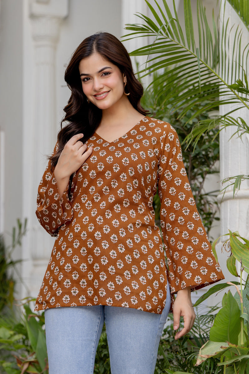 Premium Floral Print Kurti