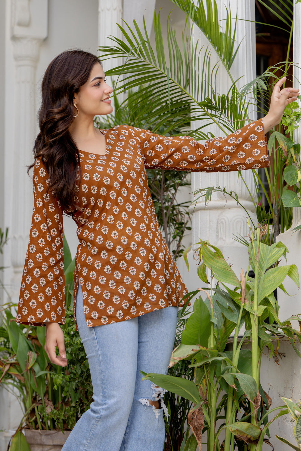 Premium Floral Print Kurti