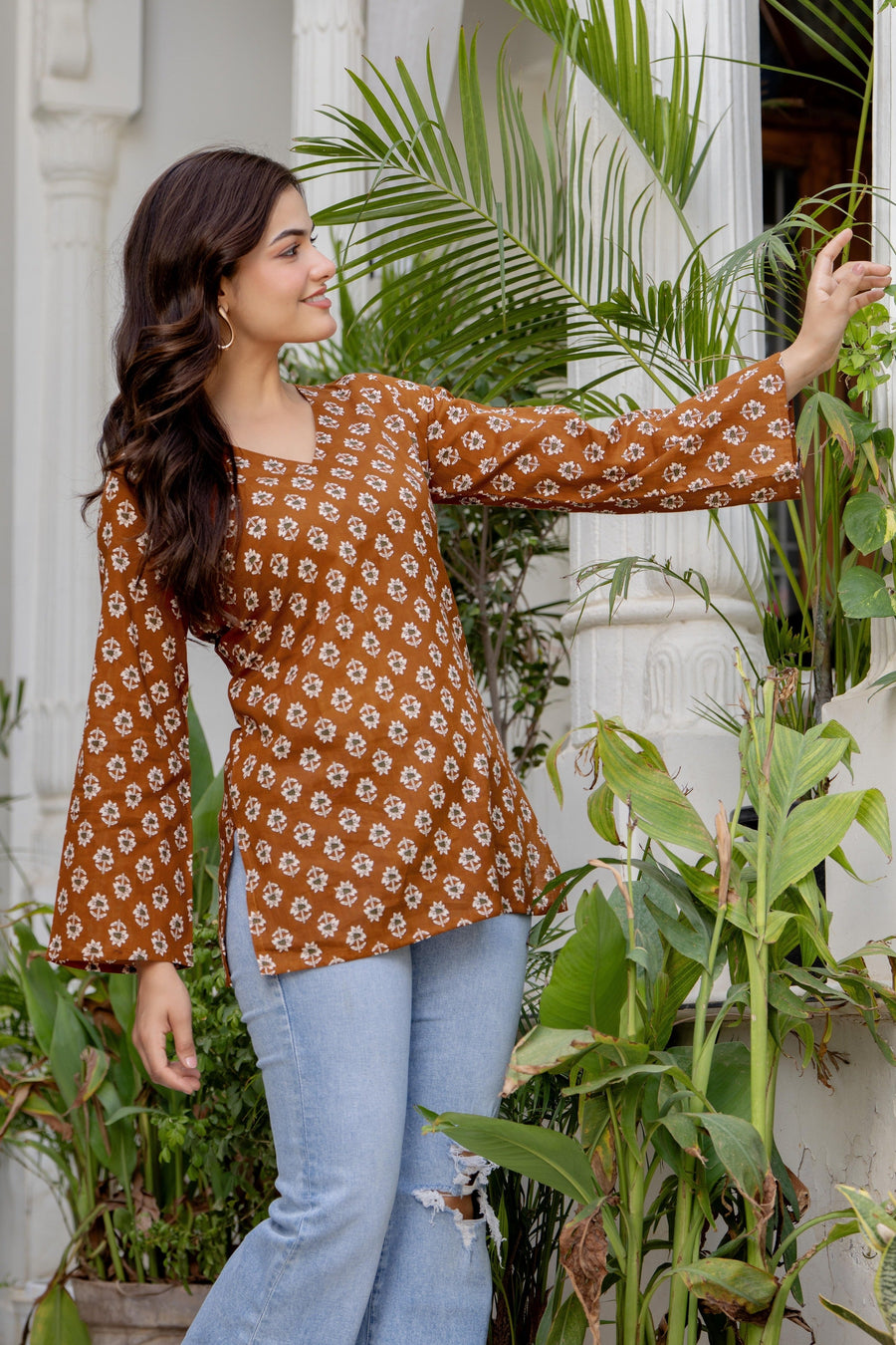Premium Floral Print Kurti