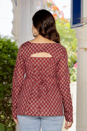 Botanical Print Kurti