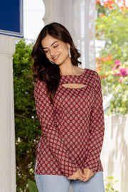 Botanical Print Kurti