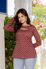 Botanical Print Kurti