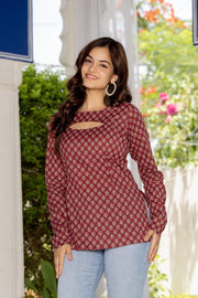Botanical Print Kurti
