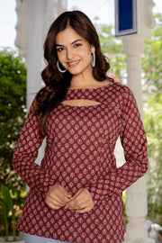 Botanical Print Kurti