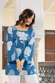 Botanical Printed Straight Kurti