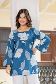 Botanical Printed Straight Kurti