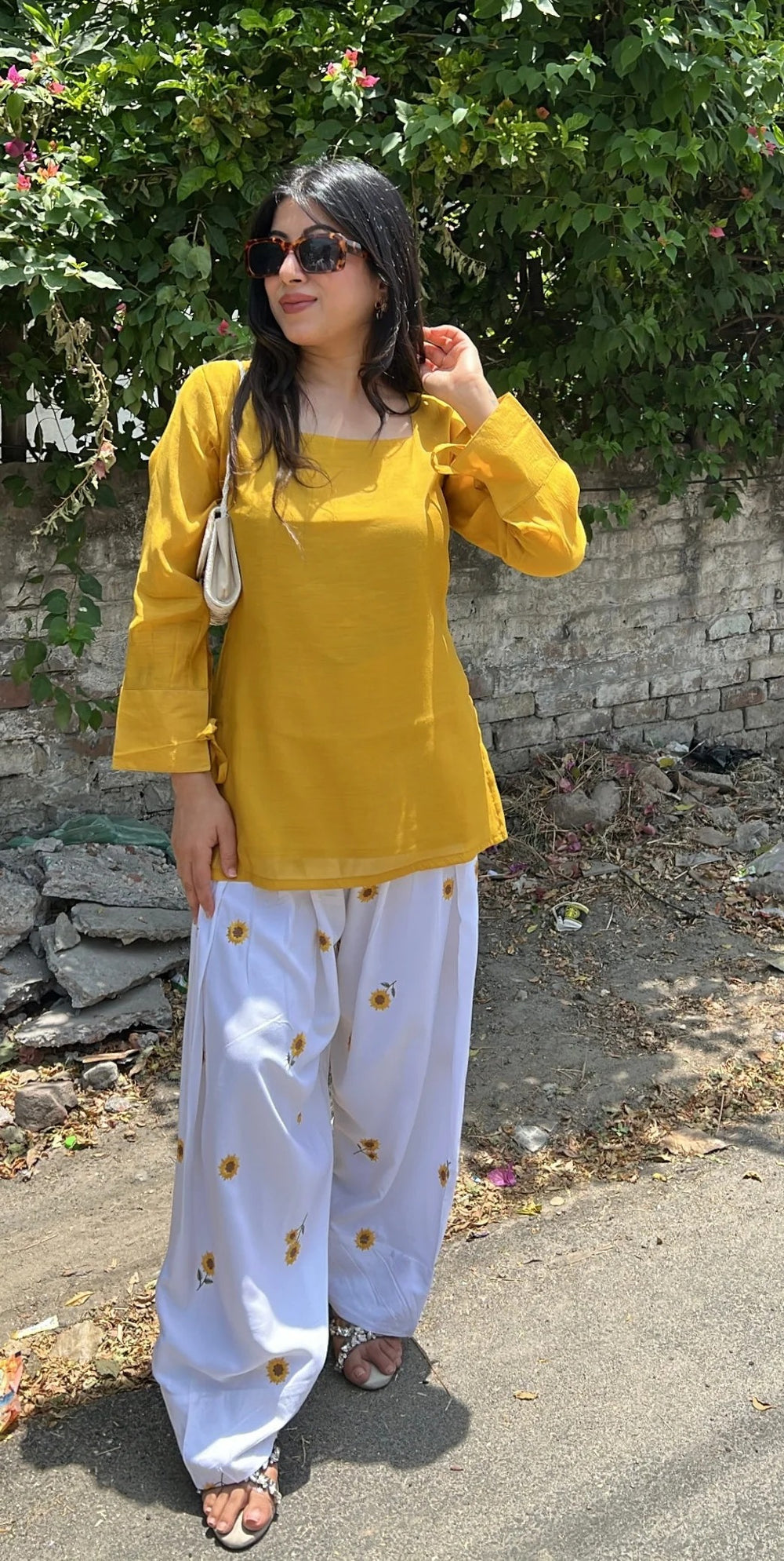 Mustard Printed 2-Piece Kurta Set | 27