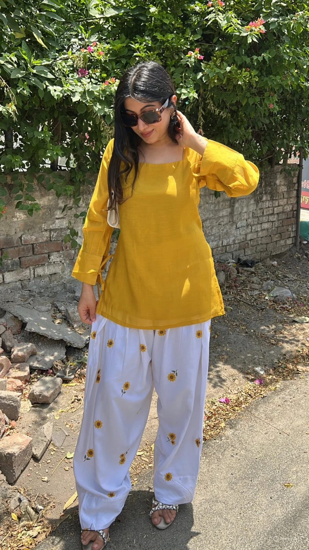 Mustard Printed 2-Piece Kurta Set | 27
